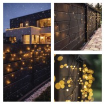 Standard LED spojovací vánoční řetěz – rampouchy, 2,5 m, venkovní, teplá bílá