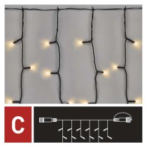 Standard LED Verbindungskette – Vorhang, 1x2 m, Außen, warm-weiß