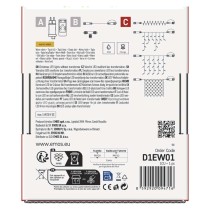 Standartinė LED jungiamoji girlianda – užuolaida, 1x2 m, lauko, šiltai balta
