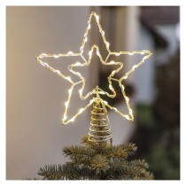Standard LED spojovací vánoční hvězda, 28,5 cm, venkovní i vnitřní, teplá bílá