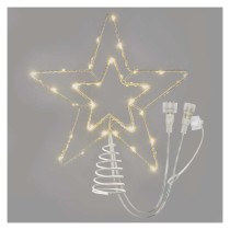 Standard LED spojovací vánoční hvězda, 28,5 cm, venkovní i vnitřní, teplá bílá