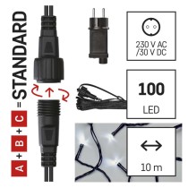 Basis Set für Verbindungsketten Standard, 10 m, Außen, Kaltweiß, Timer