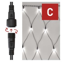 Standard LED Verbindungskette – Netz, 1,5x2 m, Außen, Kaltweiß