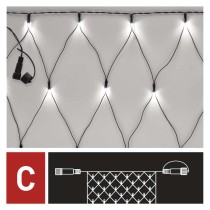 Standard LED Verbindungskette – Netz, 1,5x2 m, Außen, Kaltweiß