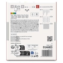 Standard LED sorolható karácsonyi füzér, 10 m, kültéri és beltéri, többszínű