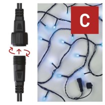 Standard LED Verbindungskette, 10 m, Außen/Innen, blau