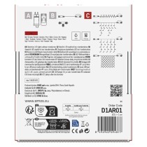 Standard LED sorolható karácsonyi füzér, 10 m, kültéri és beltéri, piros