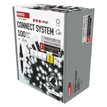 Profi LED Verbindungskette blinkend, 10 m, Außen/Innen, Kaltweiß