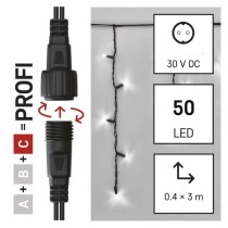 Profi LED Verbindungskette blinkend– Eiszapfen, 3 m, Außen, Kaltweiß