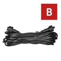 Verlängerungskabel für Verbindungsketten Profi schwarz, 10 m, Außen/Innen
