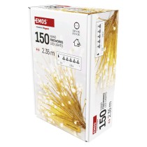 LED svetlobna veriga – svetleče cvetlice, nano, 2,35 m, notranja, topla bela, časovnik