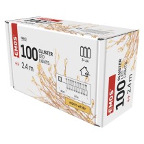 LED Weihnachtliche Nano-Kette – Igel, 2,4 m, 3x AA, Innen, warm-weiß, Timer