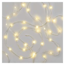 LED vánoční nano řetěz, 16 m, venkovní i vnitřní, teplá bílá, časovač