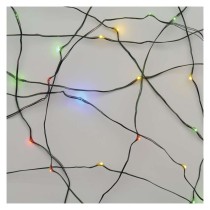 LED karácsonyi nano fényfüzér, zöld, 7,5 m, kültéri és beltéri, többszínű, időzítő