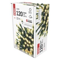 LED Weihnachtliche Lichterkette grün, 12 m, Außen/Innen, warmweiß