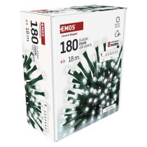 LED Weihnachtliche Lichterkette, 18 m, Außen/Innen, kaltweiß, Programme, Timer