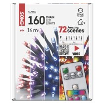 LED Weihnachtliche Lichterkette, 16 m, Außen/Innen, RGB, Fernbedienung, Programme, Timer