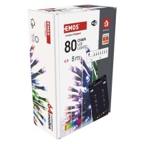 GoSmart LED karácsonyi fényfüzér, 8 m, kültéri és beltéri, RGB, programokkal, időz,wifivel