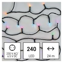 GoSmart LED Weihnachtliche Lichterkette, 24 m, Außen/Innen, RGB, Programme, Timer, WiFi