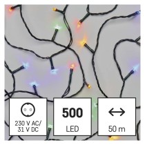 LED Weihnachtliche Lichterkette, 50 m, Außen/Innen, Multicolor, Programme, Timer