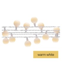 LED Weihnachtslichterkette Cherry – 2,5 cm, 4 m, Außen und Innen, warmweiß, Timer