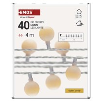 LED Weihnachtslichterkette Cherry – 2,5 cm, 4 m, Außen und Innen, warmweiß, Timer