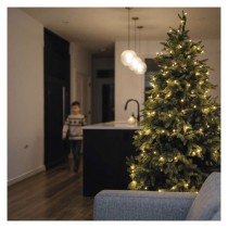 LED Weihnachtslichterkette Cherry–Kugeln, 20 m, Außen und Innen, warmweiß, Programme,Timer