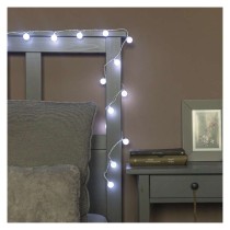LED Weihnachtslichterkette Cherry – Kugeln 2,5 cm, 4 m, Außen und Innen, kaltweiß, Timer