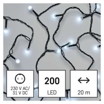 LED Weihnachtslichterkette Cherry – Kugeln, 20 m, Außen und Innen, Kaltweiß, Programme