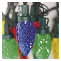 LED Ziemassvēku. virt. – krāsaini čiekuri, 9,8 m, liet. ārā un iekšt., daudzkr., 8 režīmi
