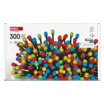 LED vánoční cherry řetěz – kuličky, 30 m, venkovní i vnitřní, multicolor, programy,časovač