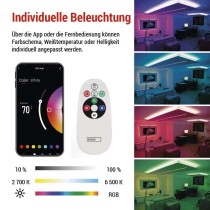 GoSmart LED-Streifen WiFi 5 m, 22W, 1400lm, RGB/CCT