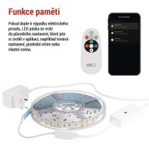 GoSmart LED pásek WiFi 5 m, 21W, 1400lm, RGB/CCT