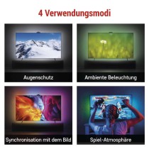 GoSmart Ambient LED RGB Beleuchtung für TV 65“ (164 cm)