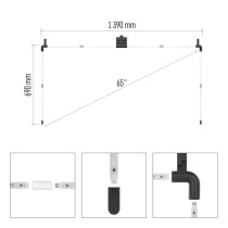 GoSmart Ambient LED RGB Beleuchtung für TV 65“ (164 cm)