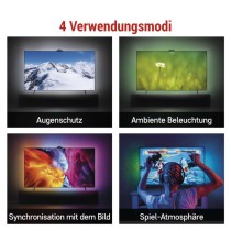 GoSmart Ambient LED RGB Beleuchtung für TV 75“ (189 cm)