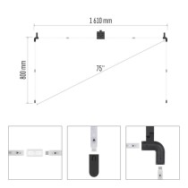 GoSmart Ambient LED RGB Beleuchtung für TV 75“ (189 cm)