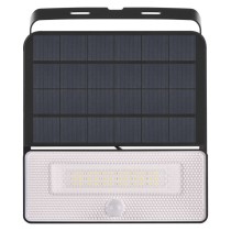 Solární LED reflektor SOLO s pohybovým čidlem, černý, neutrální bílá