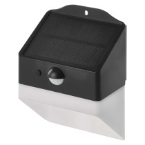 Solární LED svítidlo LUNIS s pohybovým čidlem, černé, neutrální bílá