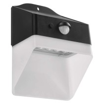 Solarna LED svetilka LUNIS s senzorjem gibanja, črna, nevtralna bela