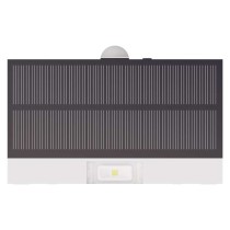 Solární LED svítidlo BRIXO s pohybovým čidlem, bílé, neutrální bílá
