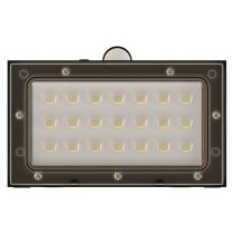 Solární LED svítidlo BRIXO s pohybovým čidlem, černé, neutrální bílá