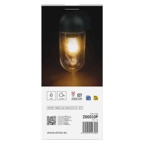 Garten-Wandleuchte CASSIA, 12,6 x 9,5 x 22,2 cm, 1 x E27, 15 W