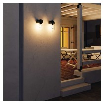 Garten-Wandleuchte CASSIA, 12,6 x 9,5 x 22,2 cm, 1 x E27, 15 W