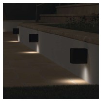 Garten-Wandleuchte OCULUS, 8,8 x 6,7 x 8 cm, 1 x GU10, 1× 7W