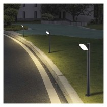 LED Garten-Pollerleuchte NIKA, 12 x 12 x 80 cm, 12,5 W, warmweiß