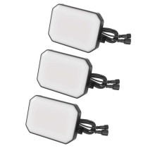 GoSmart LED-Außenstrahler, Starter-Set, 3-teilig, 14 W, RGBIC dimmbar, WiFi