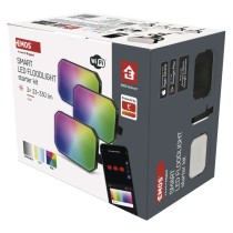 GoSmart LED-Außenstrahler, Starter-Set, 3-teilig, 14 W, RGBIC dimmbar, WiFi