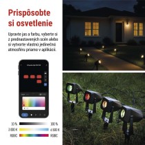 GoSmart vonkajšie LED bodové svetlo, rozširujúca sada, 1 kus, 1,5 W, RGBIC stmievat., WiFi
