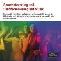 GoSmart LED-Außenstrahler, Erweiterungsset, 1 Stück, 1,5 W, RGBIC dimmbar, WiFi